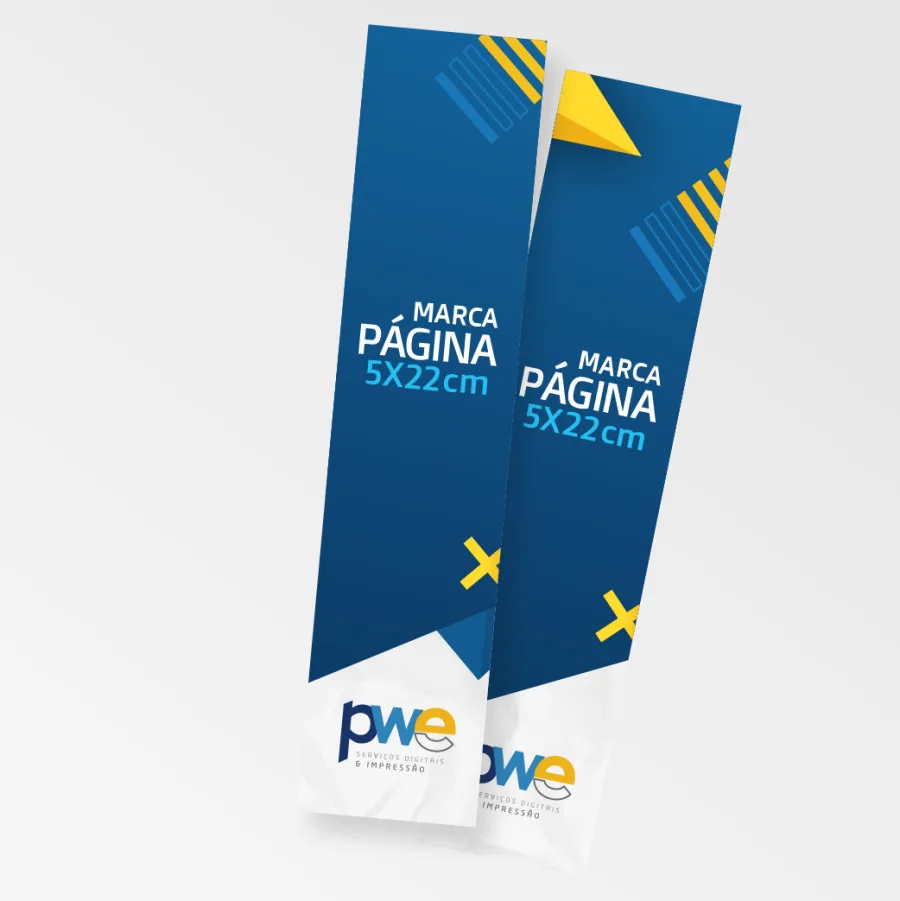 Marca Página - Colorida Frente e Verso - 5x22 cm